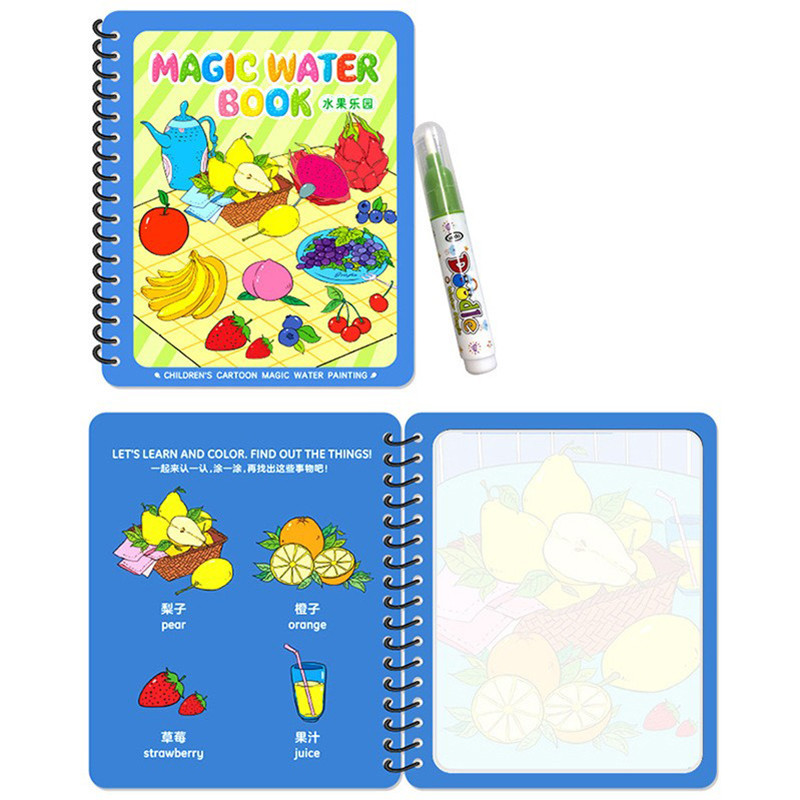 

Magical Water Drawing Notebook Children'S Graffiti Pen Portable Erasable Reusable Children'S Early