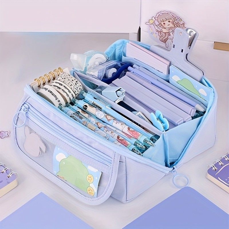 

Cute Aesthetic Pencil Case - Large Capacity Canvas Pencil Case