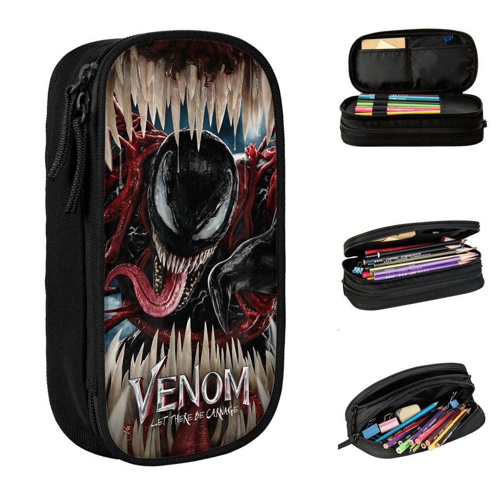 

Fun Venom 2 Let There Be Carnage Pencil Case Pencilcases Pen Kids Large Storage Pencil Bags Students