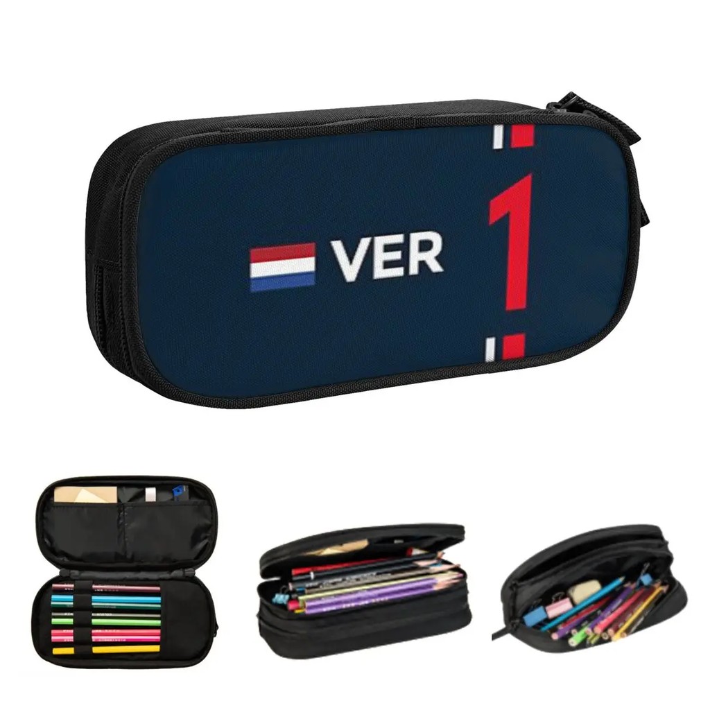 

F1 2022 - #1 Verstappen Pencil Cases Large Capacity Pen Bags Pen Box Pencil Pouch For Boys Girls