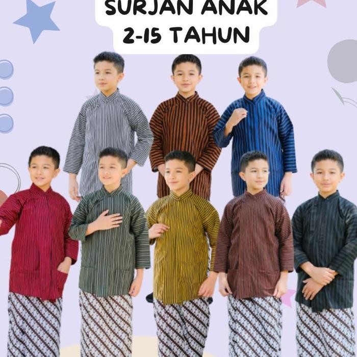 BAJU LURIK ANAK LAKI LAKI BAJU SURJAN ADAT JAWA LURIK BAJU ADAT JAWA
