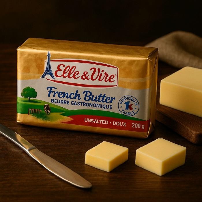 

Unsalted Butter Elle & Vire (Mentega Tawar) 200gr