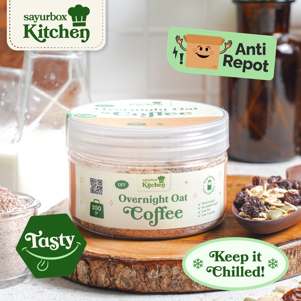 

Sayurbox Kitchen DIY Overnight Oat Coffee 100 gram