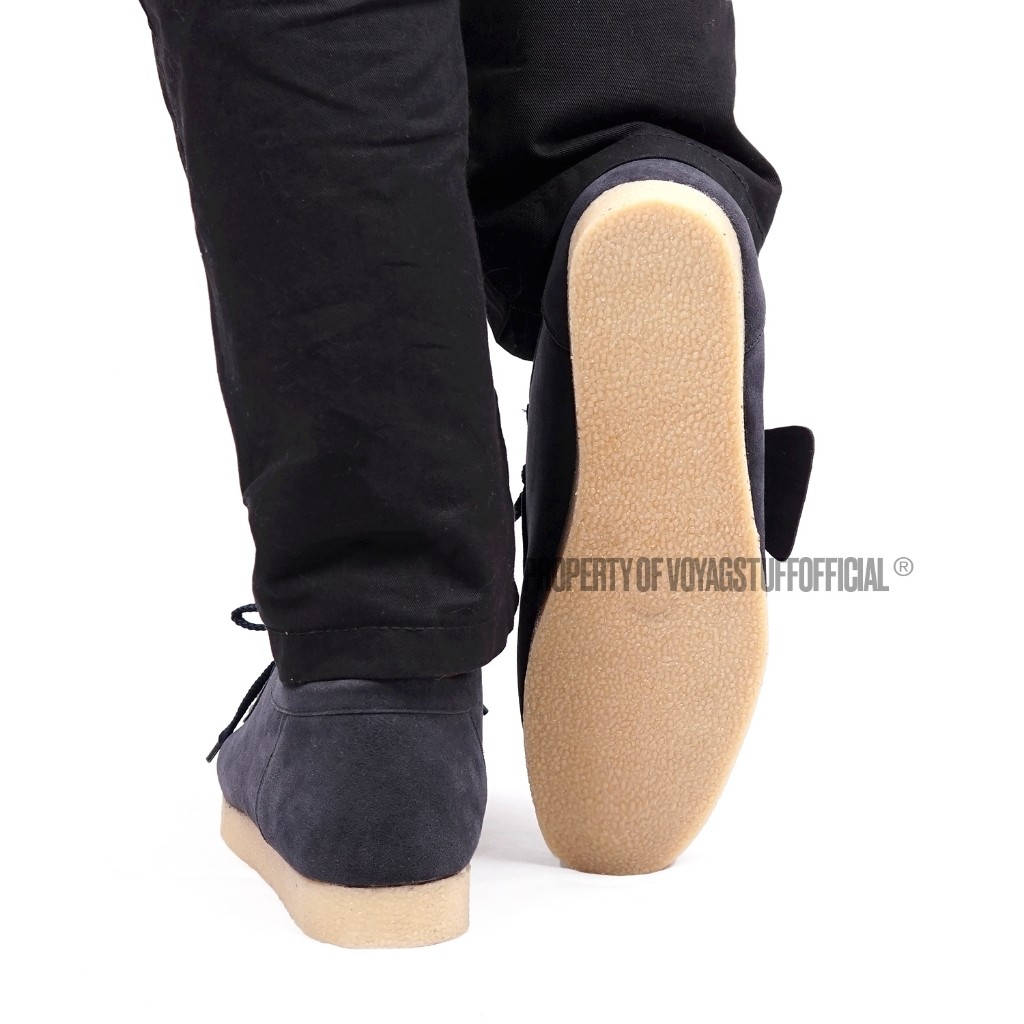 Voyagstuffofficial - Zayn Suede Navy Boots Pria