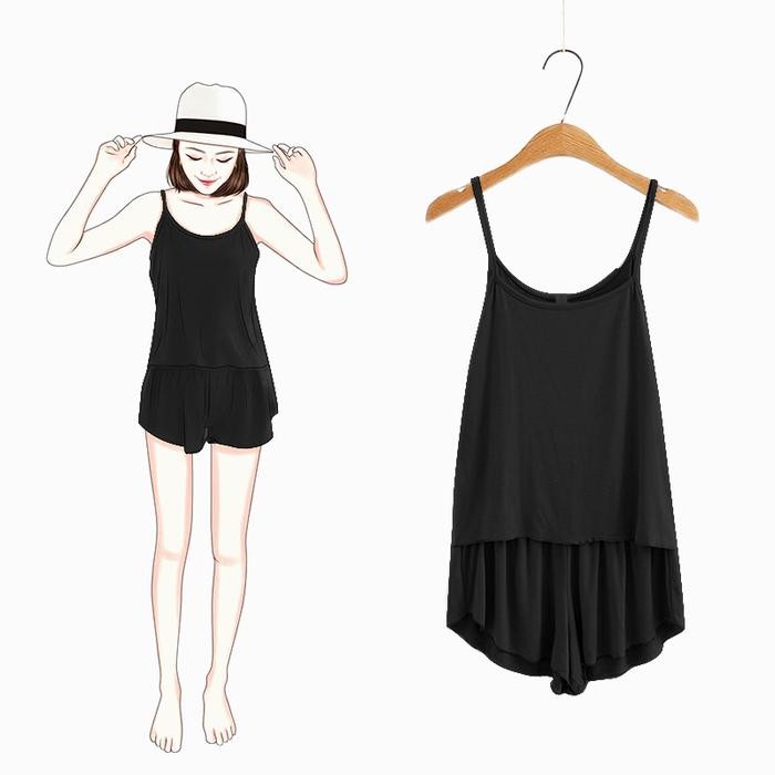 Aluna- Set Baju Tidur Wanita Sexy Camisole + Celana Piyama Sexy Wanita Nightwea