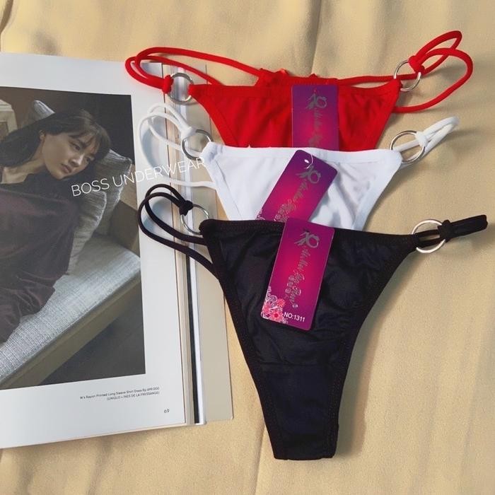 Satinya- Celana Dalam Wanita Gstring, Gstring Sexy Brukat, G String Polos, Celana Dalam Sexy