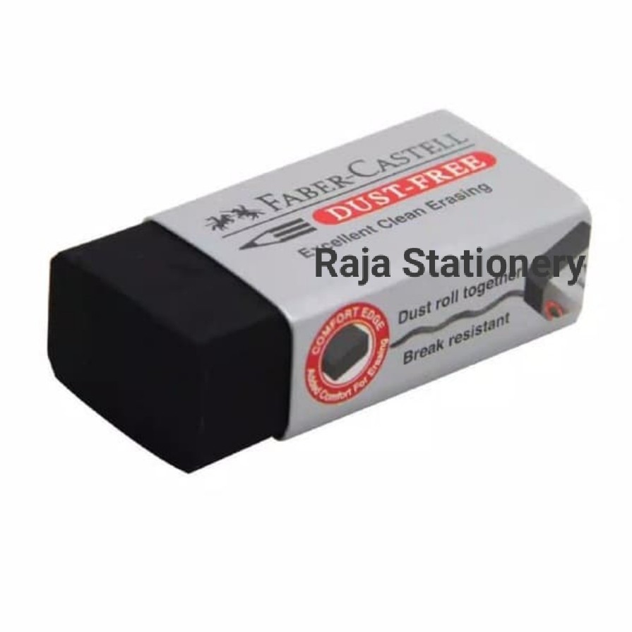 

FABER CASTELL DUST FREE ERASER BLACK SMALL / PENGHAPUS - RAJA BIGBOX
