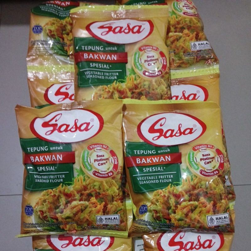 

Sasa Tepung Untuk BAKWAN Spesial Sachet 90g Vegetable Fritter Seasoned Flour