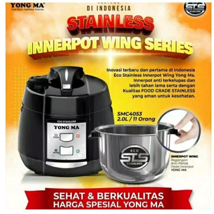 Yong Ma Magic Com 2 Liter SMC 4053 Panci Stainless