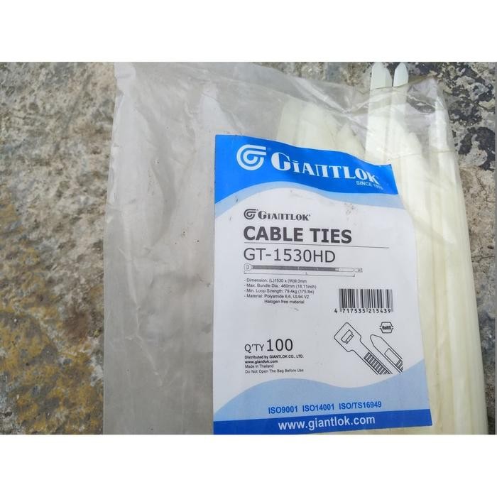 

Kabel Tis Jumbo 9 mm x 1530 mm Besar Ties Dahan Pohon 1.5 M Depok
