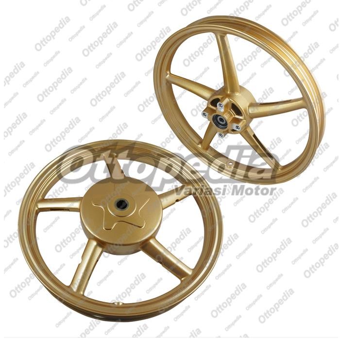 ] Velg Pelek Racing Tapak Lebar RCB Palang 5 Mio J 110 Gold