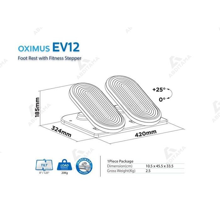 

Active Foot Rest Interaktif dengan Fitur Latihan Olahraga OXIMUS EV12