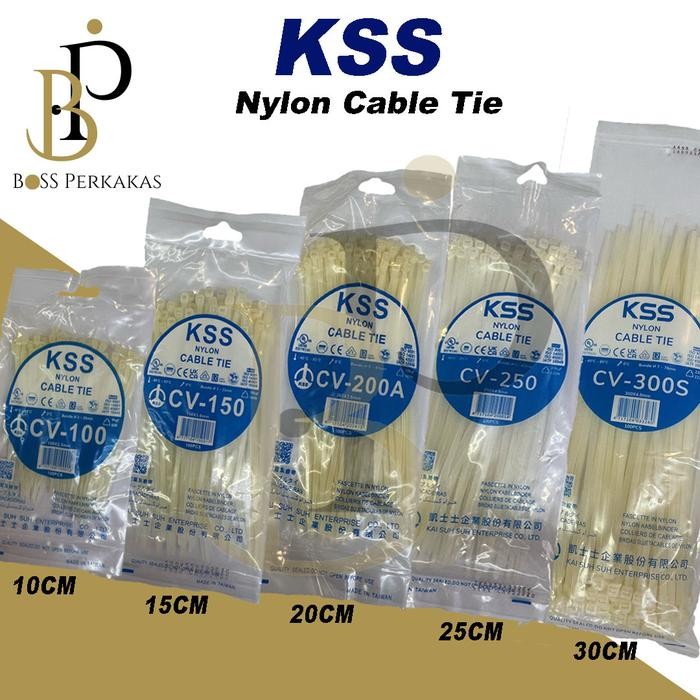 

KSS Nylon Cable Ties CV 100, 150, 200A, 250, 300S / Ties 10-30cm KSS