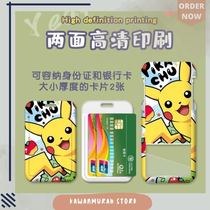 

Lanyard Kuliah Motif Pikachu Pokemon Lucu / Name Tag Pikachu