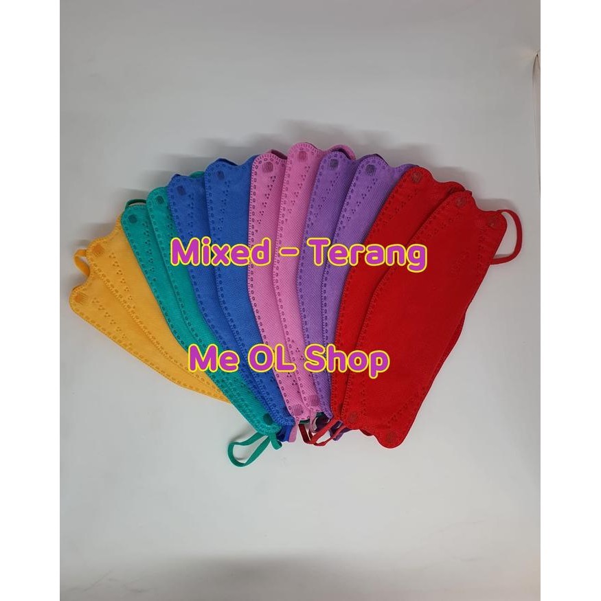 MASKER SENSI CONVEX MIXED WARNA EDISI KHUSUS BUKAN DUCKBILL BUKAN KN95