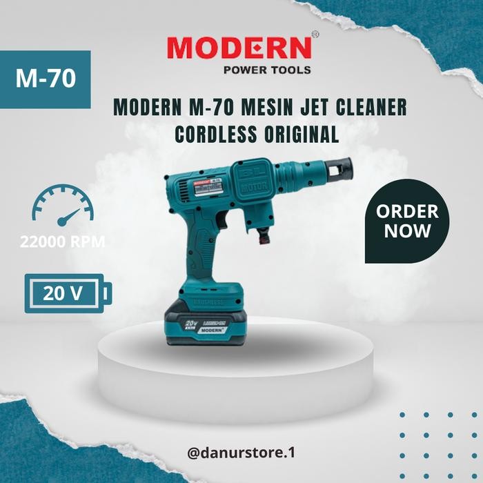 MODERN M-70 Mesin Jet Cleaner Cordless Steam Alat Cuci Motor Mobil AC