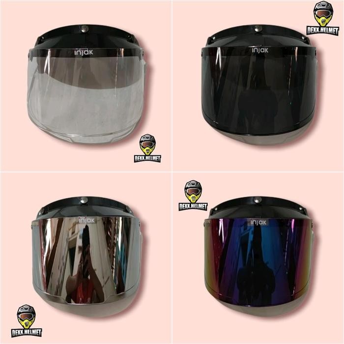 READYY Kaca Datar Injak Original untuk Helm Cargloss, Bogo, Jpn, njs dll Dexx.Helmet motorcycle