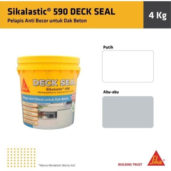 Sikalastic 590 deck seal - sika deck kemasan 4kg