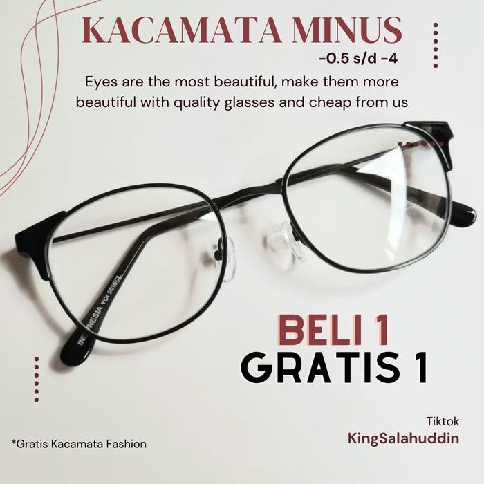 Outiva- Kacamata Minus Optik Jarak Jauh, Pria Wanita, Unisex, Frame 0Val, Murah Glasses