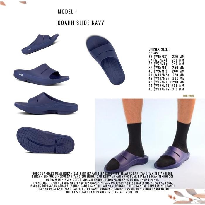OOFOS Unisex Sandal Ooah Slide (Barang ORIGINAL)