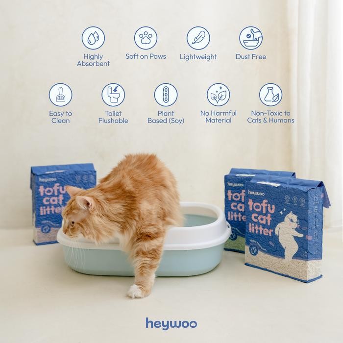 Heywoo Tofu Cat Litter Bundle - 3 packs Tofu Cat Litter