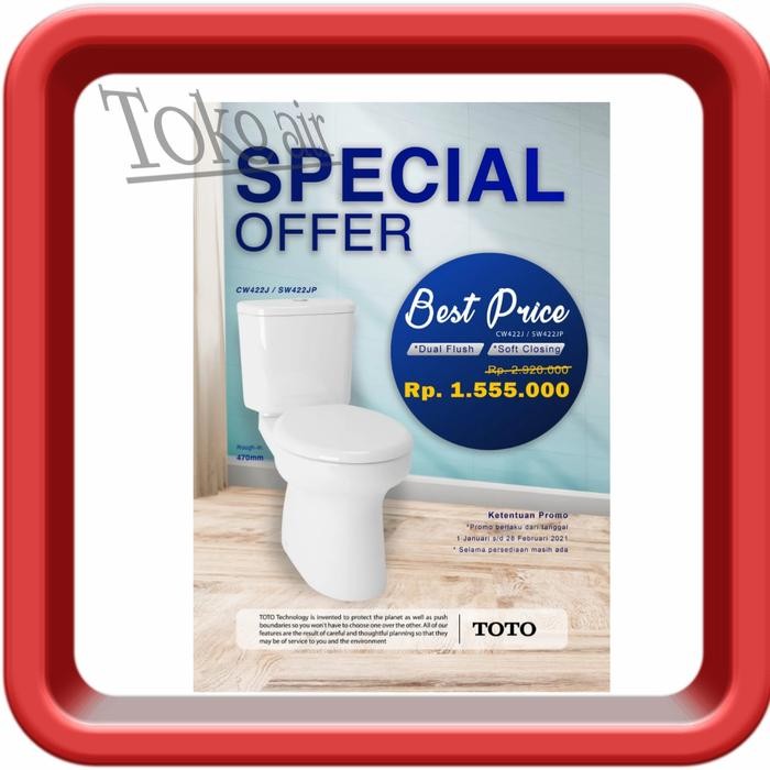 PROMO Kloset Duduk Toto CW 422