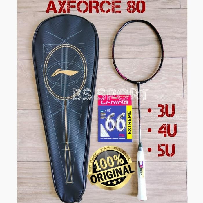 READY RAKET BADMINTON LINING AXFORCE 80 AX FORCE 80 ORIGINAL