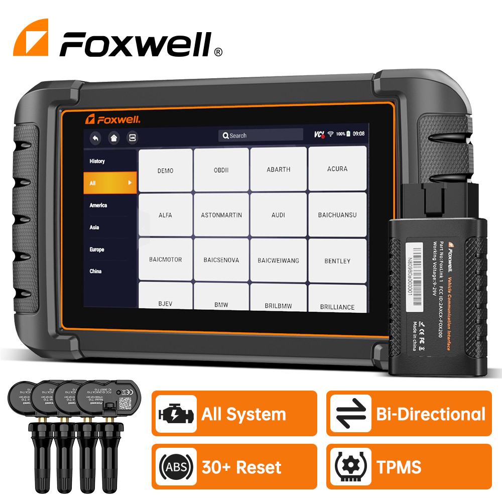 2022 Foxwell NT809TS OBD2 Diagnostic Tools TPMS Service TPMS Activate