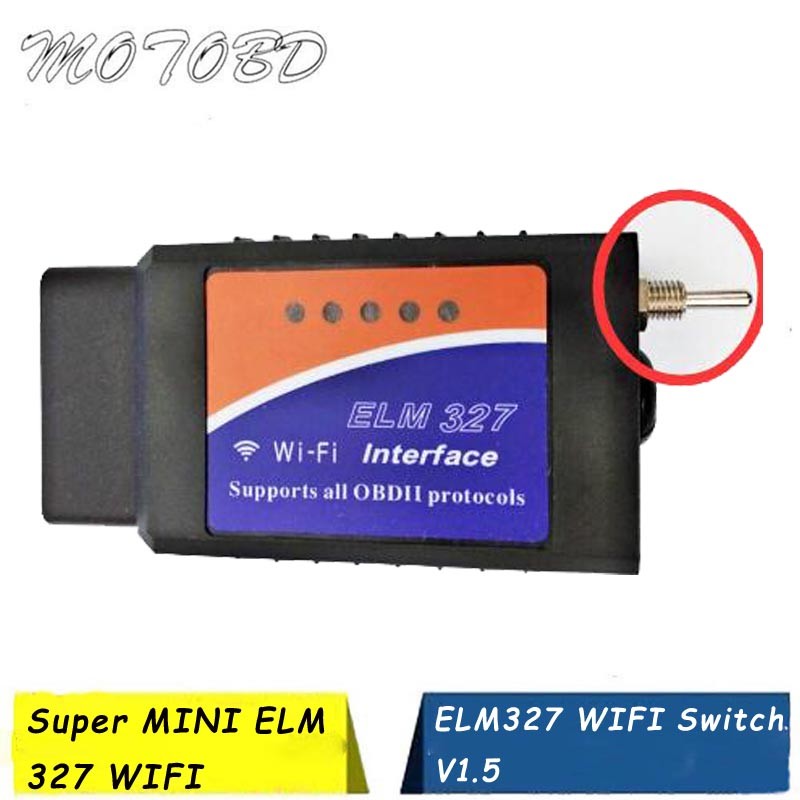 TOP ELM 327 V1.5 WIFI OBD 2 ELM327 Switch For Ford Forscan ELMconfig