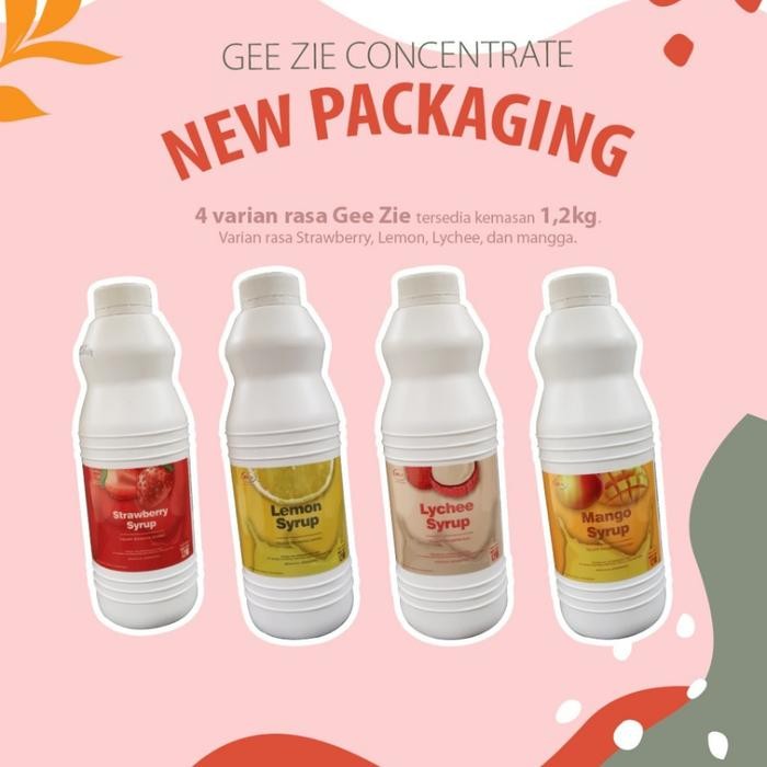 

Geezie Syrup 1,2Kg Gee Zie / Sirup konsentrat Concentrate ALL VARIAN