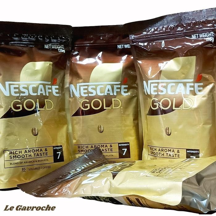 

Nescafe Gold Refill 170gr Malaysia kopi import 85 Cups