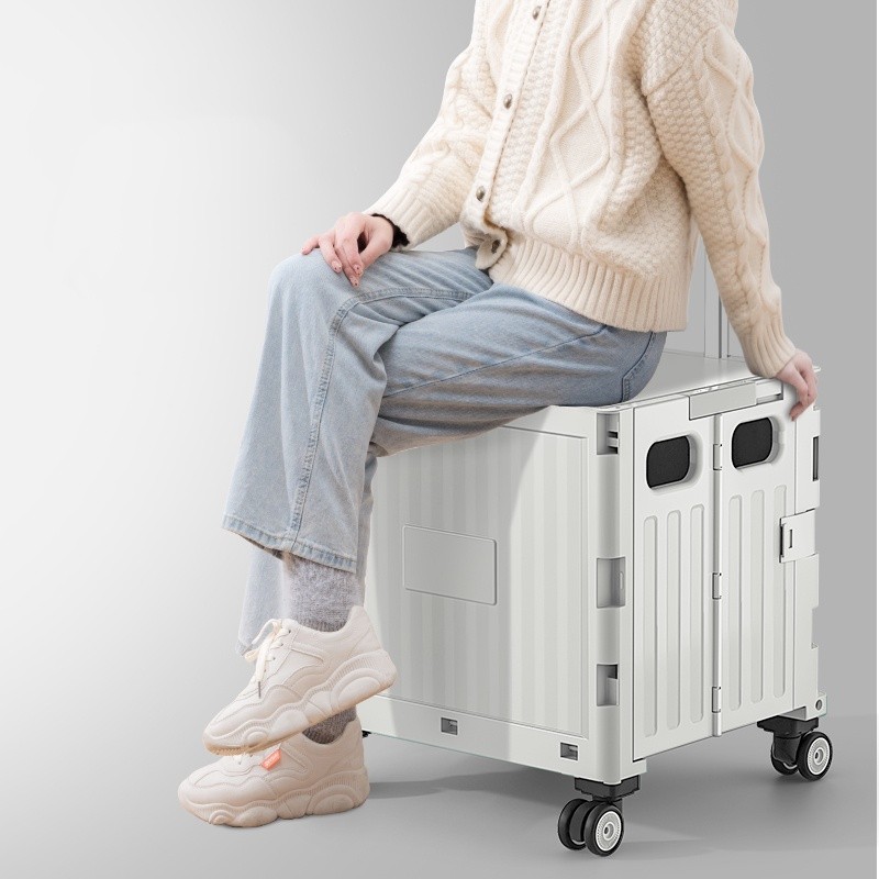 manay Trolley Troli Lipat plastik Anjing Stroller Keranjang Barang Belanja Serbaguna