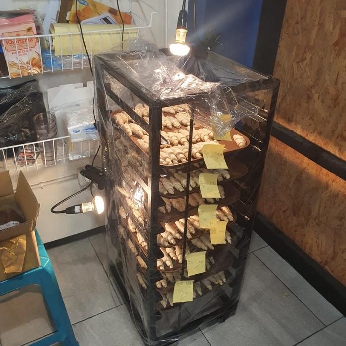 TERBARU custom order trolley roti / rak roti / food trolley / bakery display