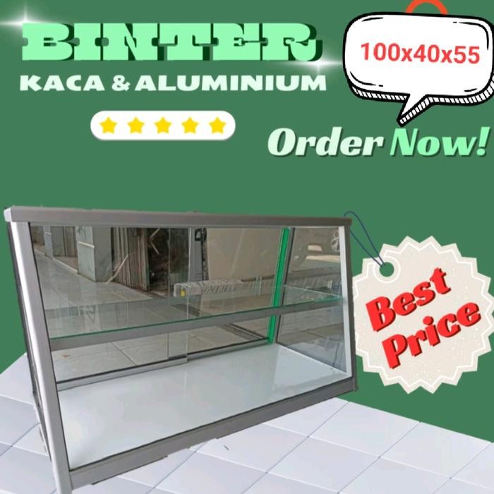 TERBARU etalase kaca miring 1004060 PROMO