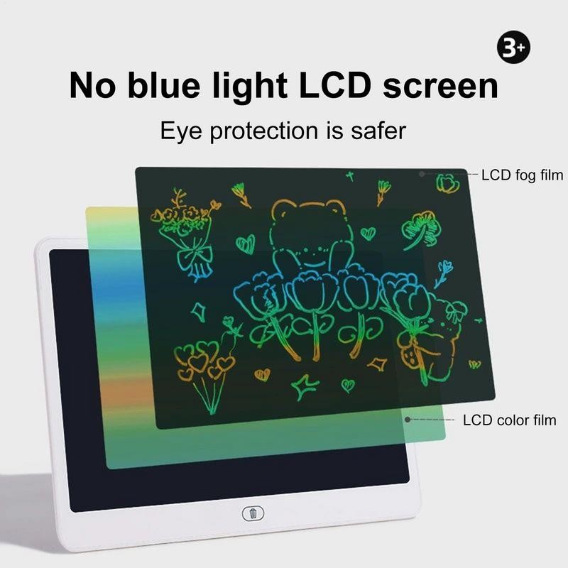 

Lcd Writing Tablet Kids Erasable Writing Board Drawing Tablet Toddler Educational Toy Learning