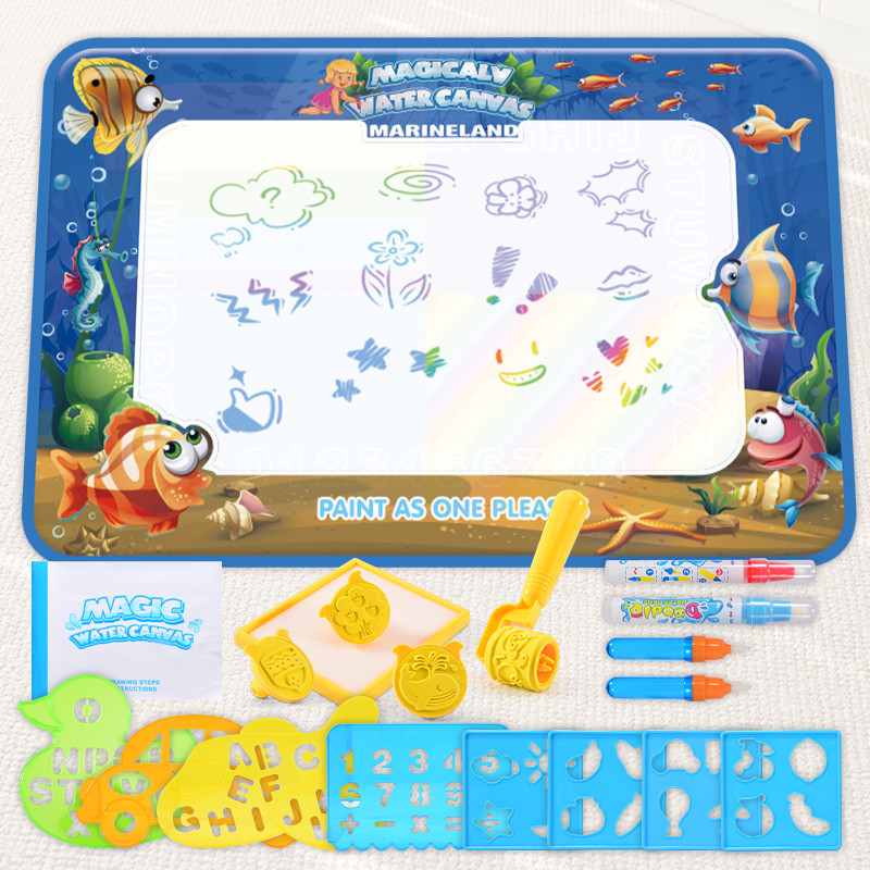 

Magic Pens Water Doodle Mat Kids Painting Writing Color Doodle Drawing Mat Toy Bring Educational