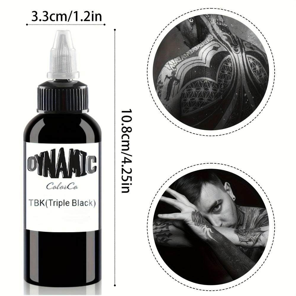 

Triple Black Tattoo Ink 1Oz(30Ml)/2Oz(60Ml)/3Oz(90Ml)/4Oz(120Ml) Friendly Pigment Tattoo Supplies