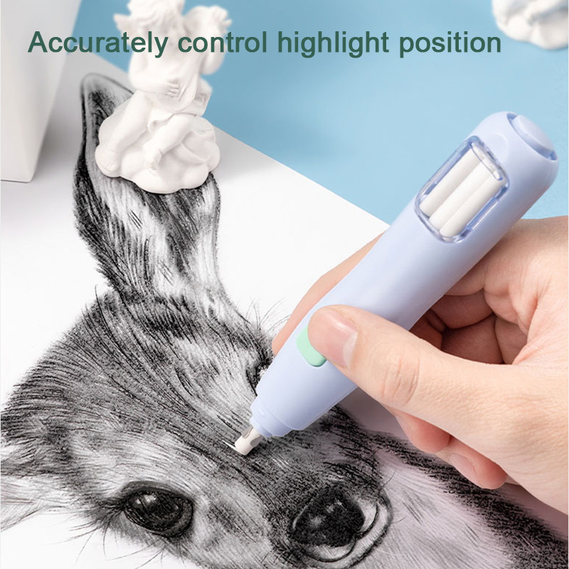 

Deli Adjustable Electric Eraser For Sketch Drawing Erasing Writing With Rubber Refills Electric