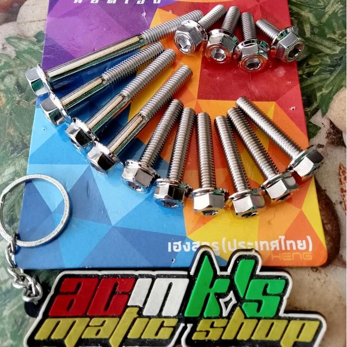 BAUT CVT SET PCX 160 STAINLESS 2KUNCI HENG ORI