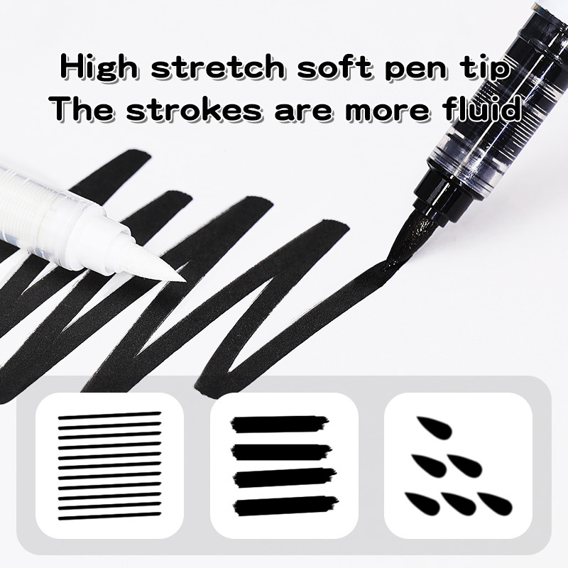 

10Pcs/Set Straight Liquid White Marker Paint Pens Brush Acrylic White Permanent Marker For Drawing