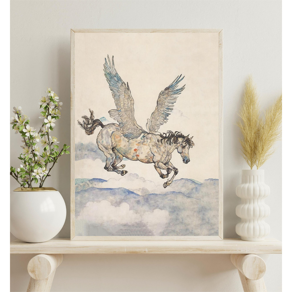 

Retro Fairy Tale Art Islands Sailboats White Cloud Abstract Illustration Poster Canvas Paintings