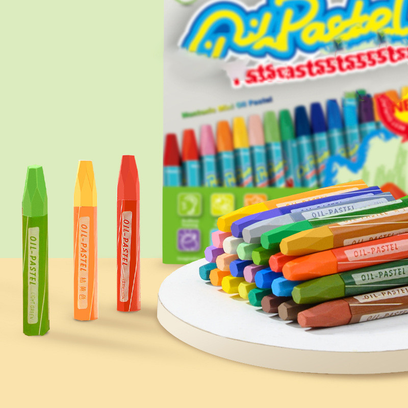 

1Set Children Crayons Oil Pastel Dust Free Non-Toxic Crayons Toddler Washable Crayons Painting