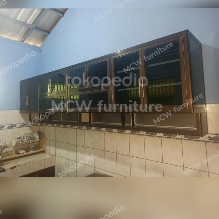 Terbaru Lemari Dapur Aluminium Atas/Lemari Dapur Gantung/Lemari Dapur Atas .