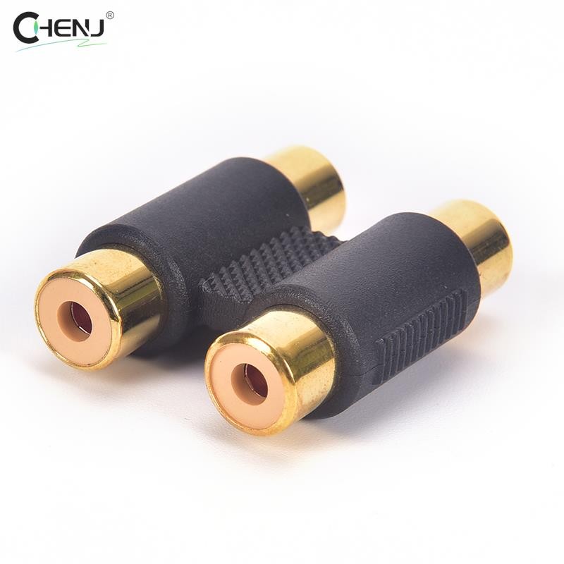 Dual 2 Head RCA Female To Female Audio Connector Adaptor Phono Coupler Video Connector Plug Socket R