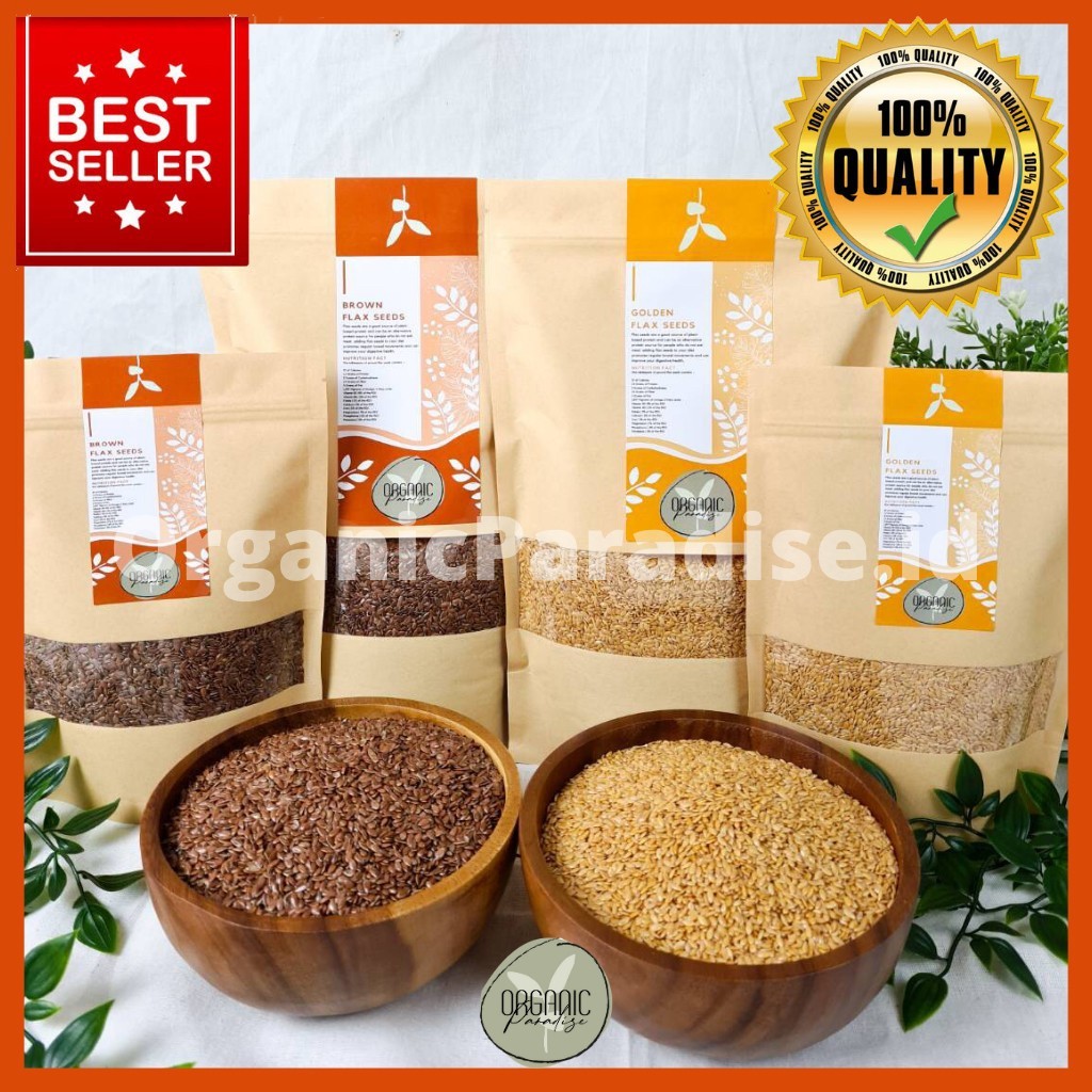 

Organic Paradise Brown Flaxseed 250 gram / Biji Rami Coklat 250 gram NON GMO