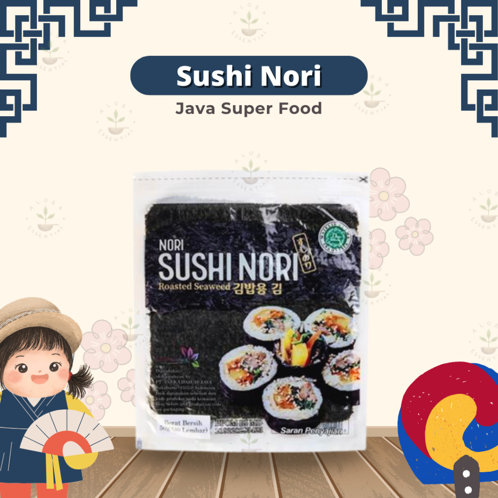 

JAVA Sushi Nori - Rumput Laut Kering Lembar Halal - Sushi Nori