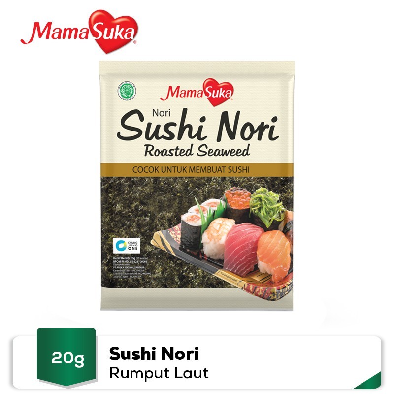 

Mamasuka Sushi Nori 20gr Nori Lembaran 20 x 20 cm