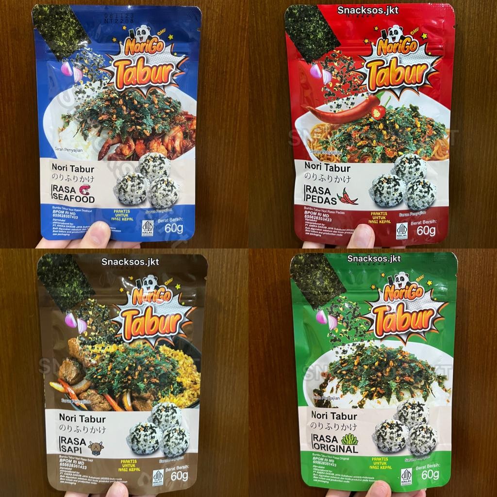 

NoriGo Tabur Rumput Laut Sprinkles Laver Seaweed Original / Sapi / Pedas Sprinkle Korea