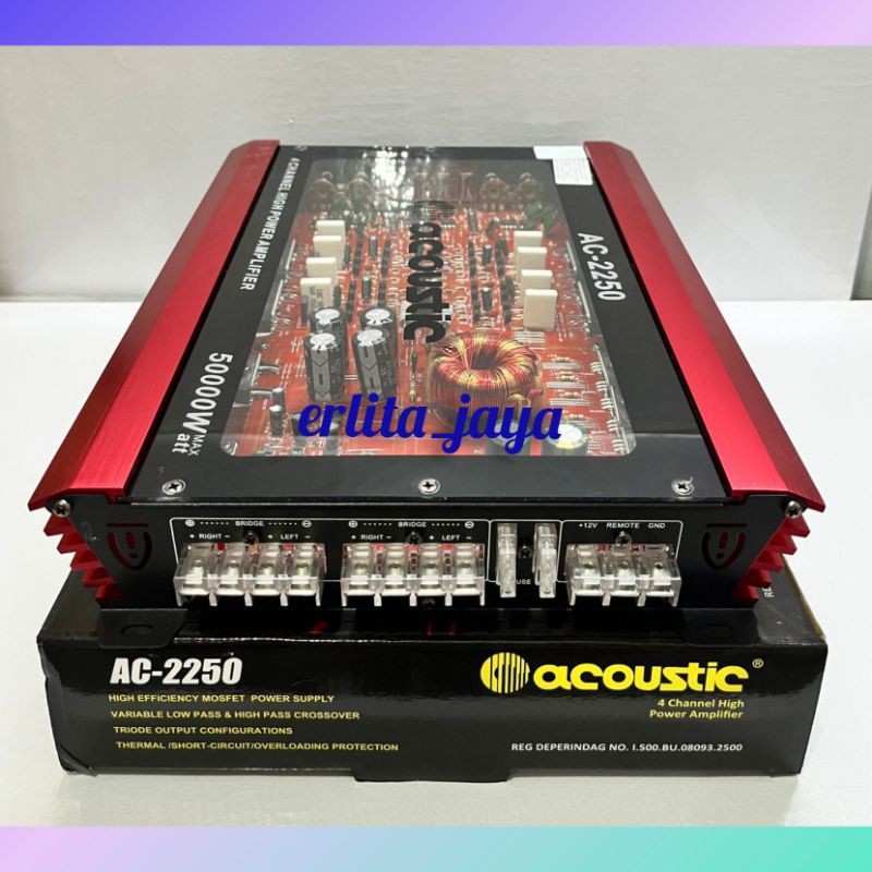 Power 4 chenel Amplifier Acoustic AC.2250 mosfet berkualitas