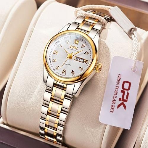 Femmora- Opk Jam Tangan Wanita Original Anti Air Kecil Terbaru Analog Cewek Bergaya Elegan